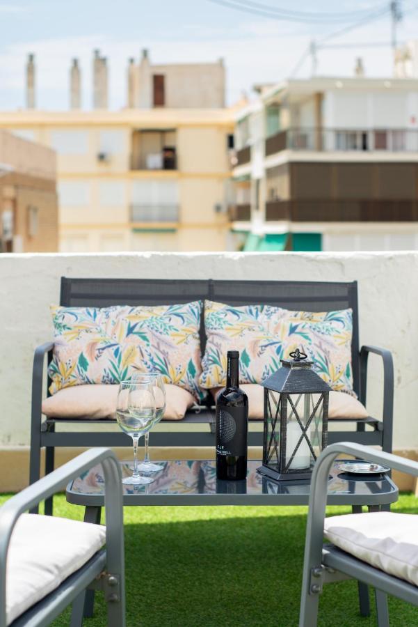 坎佩略Atico Frente Al Mar 2 Terrazas Barbacoa Y Parking Sujeto A Disponibilidad公寓 外观 照片