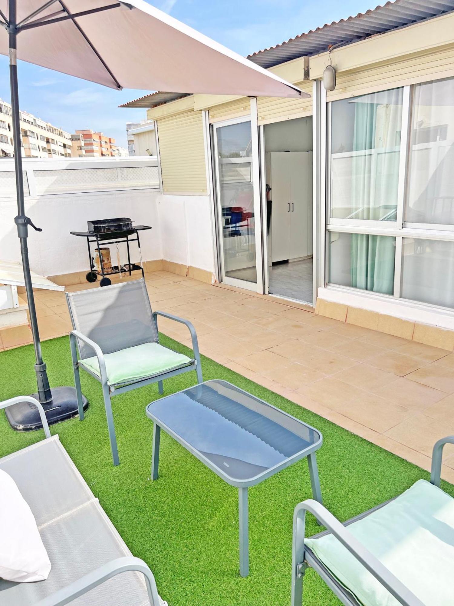 坎佩略Atico Frente Al Mar 2 Terrazas Barbacoa Y Parking Sujeto A Disponibilidad公寓 外观 照片